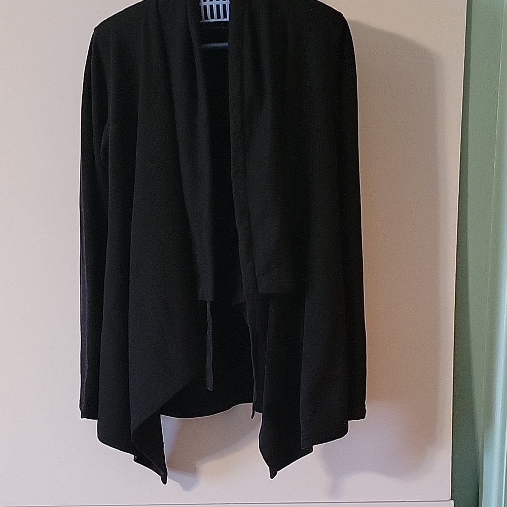 *Old Navy Active stretchy black fleece cardigan in size S.